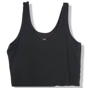 EUC- Colsie Black cropped Tank - Size XL